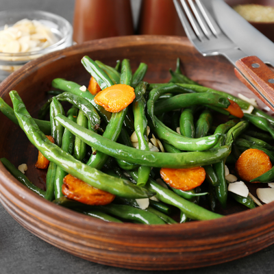 green beans and carrots