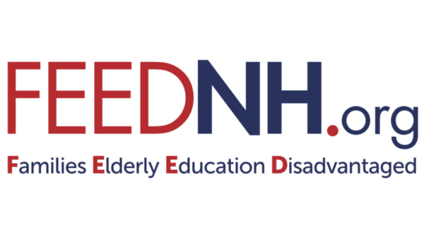 FEEDNH.org logo in blue and red with the text Families Elderly Education Disadvantaged.