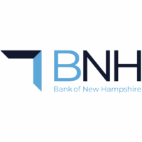 Bank of New Hampshire logo in blue and black.