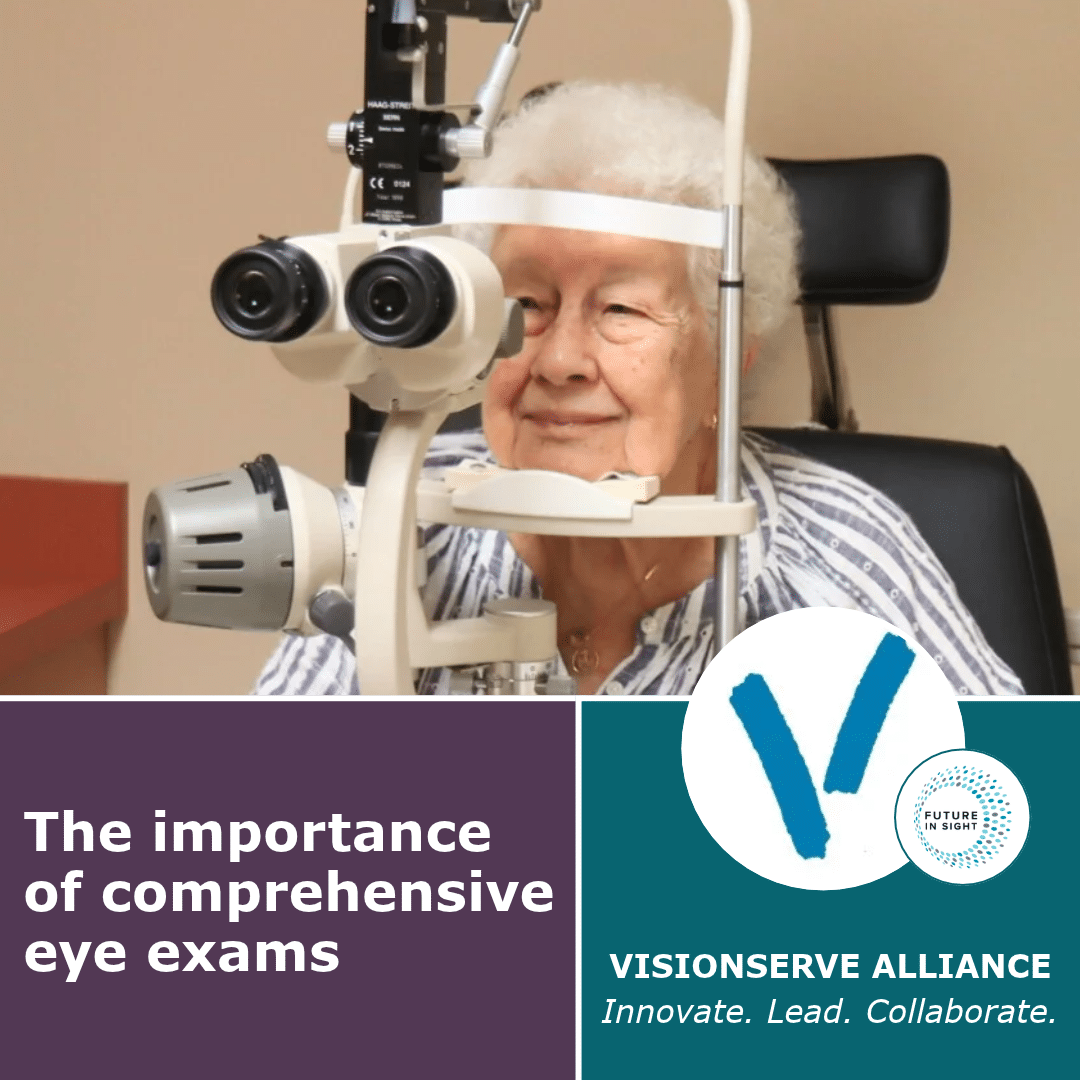 The importance of comprehensive eye exams by VisionServe Alliance.